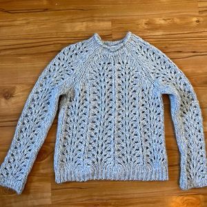 top shop lace knit sweater small